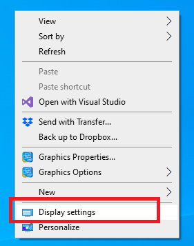 Display setting